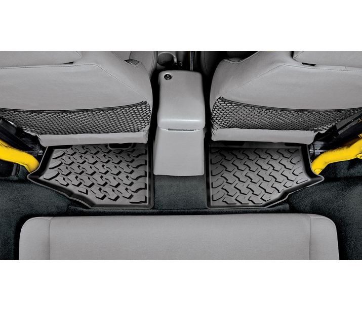 orealtrend Black Floor Mats Liners Replacement for Jeep Wrangler TJ 1997-2006 Heavy Duty All Weather Guard Front and Rear Car Carpet-Custom Fit-Tough Durable Odorless 