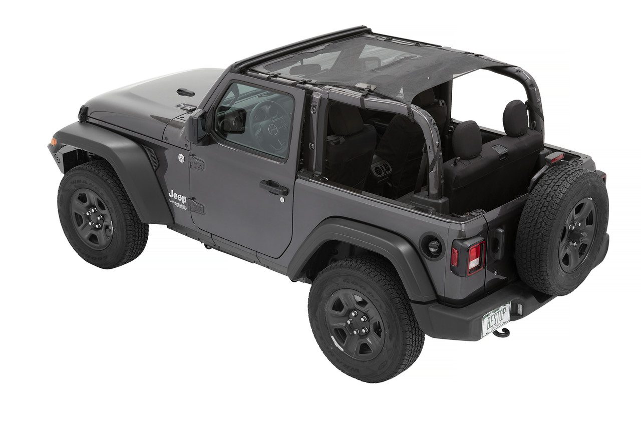 Sun Extended Safari Style Bikini® Top Jeep 2018-2022 Wrangler JL - Bestop | Leading Supplier of Jeep Tops & Accessories Sun Extended Safari Style Bikini® Top Jeep 2018-2022 Wrangler JL - Bestop | Leading Supplier of Jeep Tops & Accessories