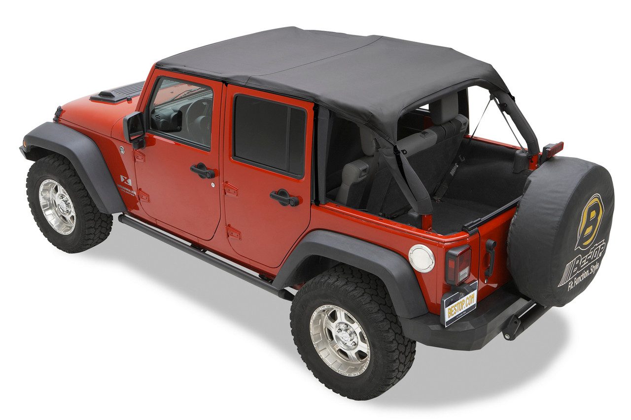 Header Extended Safari Style Bikini® Top Wrangler JK Bestop | Leading Supplier of Jeep & Accessories