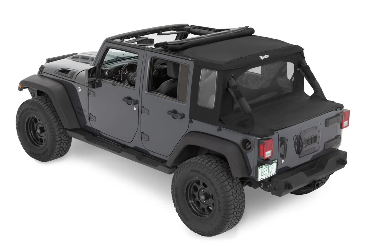 Halftop™ Soft Top Jeep 2007-2018 Wrangler JK - Bestop | Leading Supplier of Jeep Tops & Accessories Halftop™ Soft Top Jeep 2007-2018 Wrangler JK - Bestop | Leading Supplier of Jeep Tops & Accessories