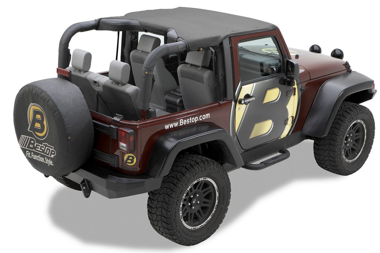 Header Standard Targa Style Bikini Top Jeep 201018 Wrangler JK; 2