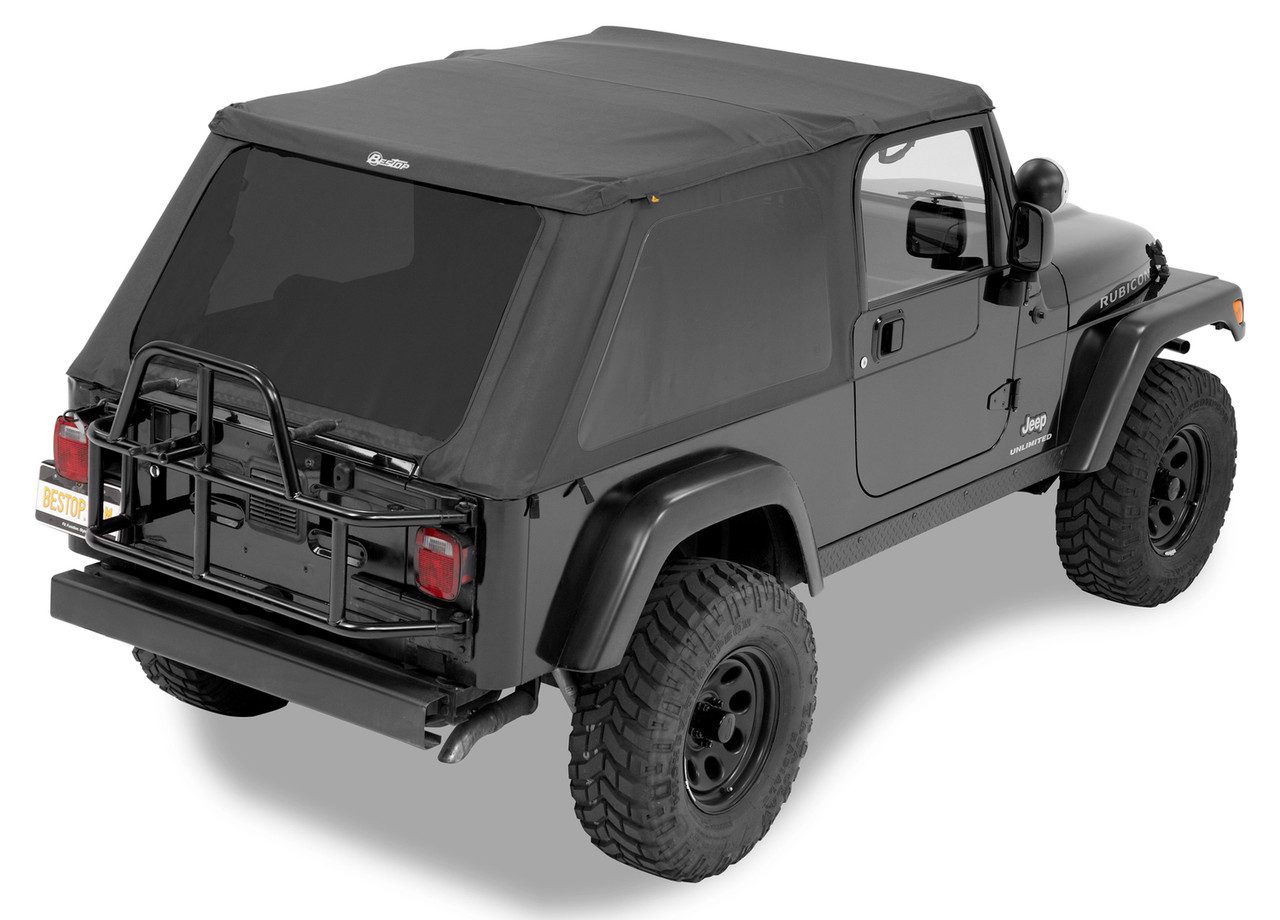 Trektop® Slantback Soft Top Jeep 2004-2006 Wrangler TJ; Unlimited; Black  Diamond - Bestop | Leading Supplier of Jeep Tops & Accessories